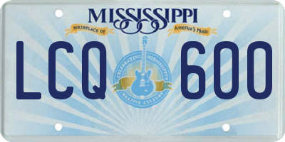 MS license plate LCQ600