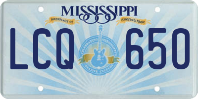 MS license plate LCQ650