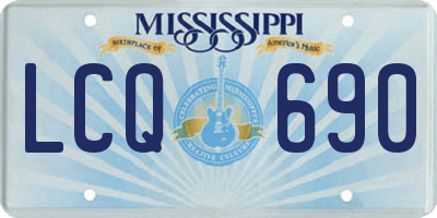 MS license plate LCQ690