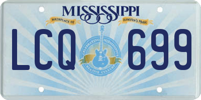 MS license plate LCQ699