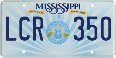 MS license plate LCR350