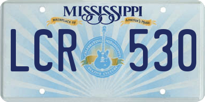 MS license plate LCR530