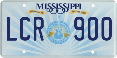MS license plate LCR900