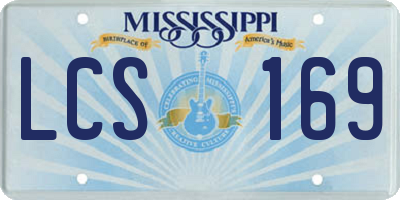 MS license plate LCS169