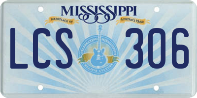 MS license plate LCS306