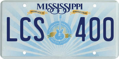 MS license plate LCS400