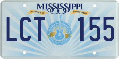 MS license plate LCT155