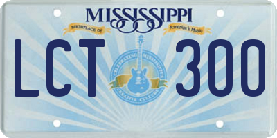 MS license plate LCT300
