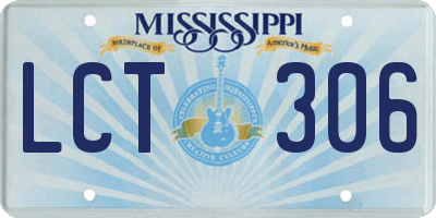 MS license plate LCT306