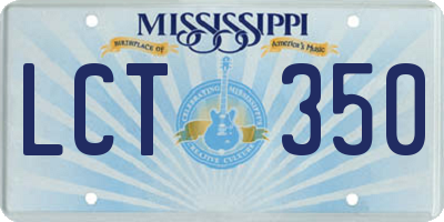 MS license plate LCT350