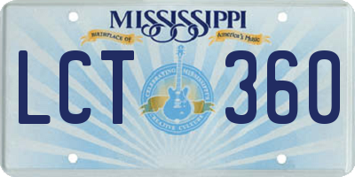 MS license plate LCT360