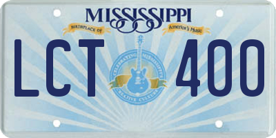 MS license plate LCT400