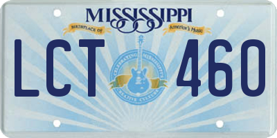 MS license plate LCT460
