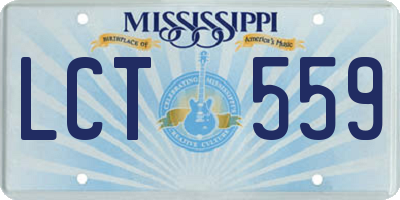 MS license plate LCT559