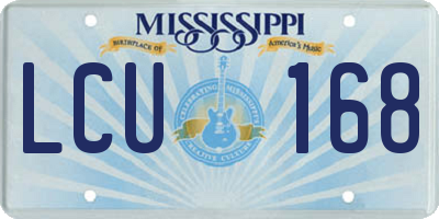 MS license plate LCU168