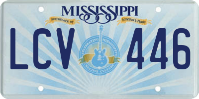 MS license plate LCV446