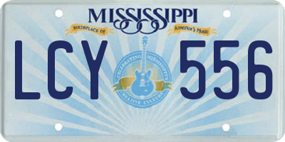 MS license plate LCY556