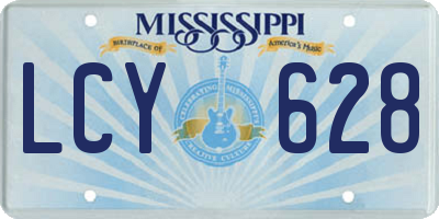 MS license plate LCY628