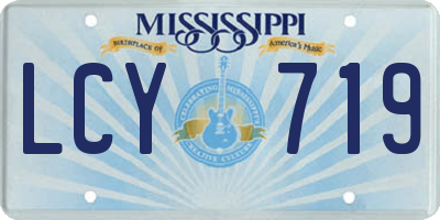 MS license plate LCY719