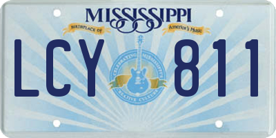 MS license plate LCY811