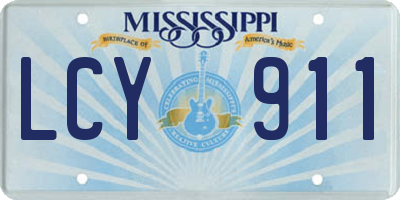 MS license plate LCY911