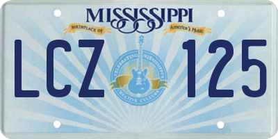 MS license plate LCZ125