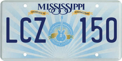 MS license plate LCZ150