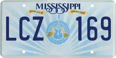 MS license plate LCZ169