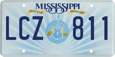 MS license plate LCZ811
