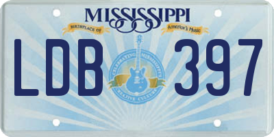 MS license plate LDB397
