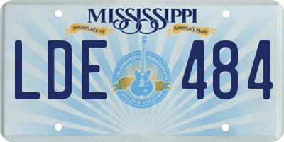MS license plate LDE484