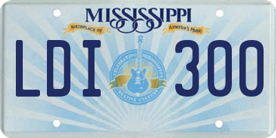 MS license plate LDI300