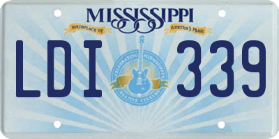 MS license plate LDI339
