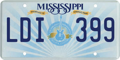 MS license plate LDI399
