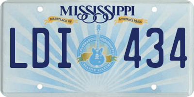 MS license plate LDI434
