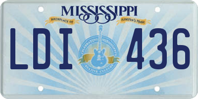 MS license plate LDI436