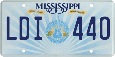 MS license plate LDI440