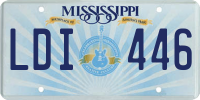 MS license plate LDI446