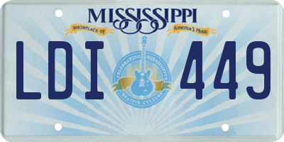 MS license plate LDI449