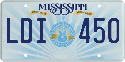 MS license plate LDI450