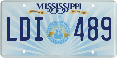 MS license plate LDI489