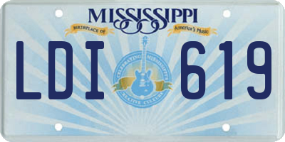 MS license plate LDI619