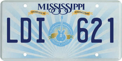MS license plate LDI621
