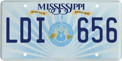 MS license plate LDI656