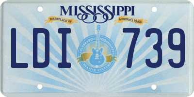 MS license plate LDI739