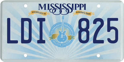 MS license plate LDI825