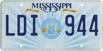 MS license plate LDI944