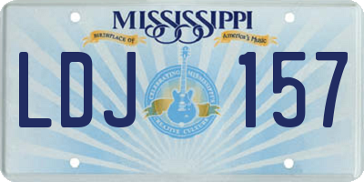 MS license plate LDJ157