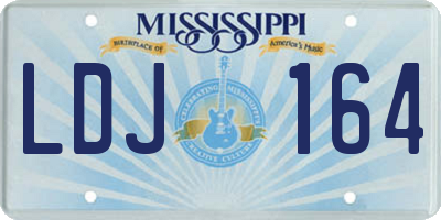 MS license plate LDJ164