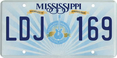 MS license plate LDJ169